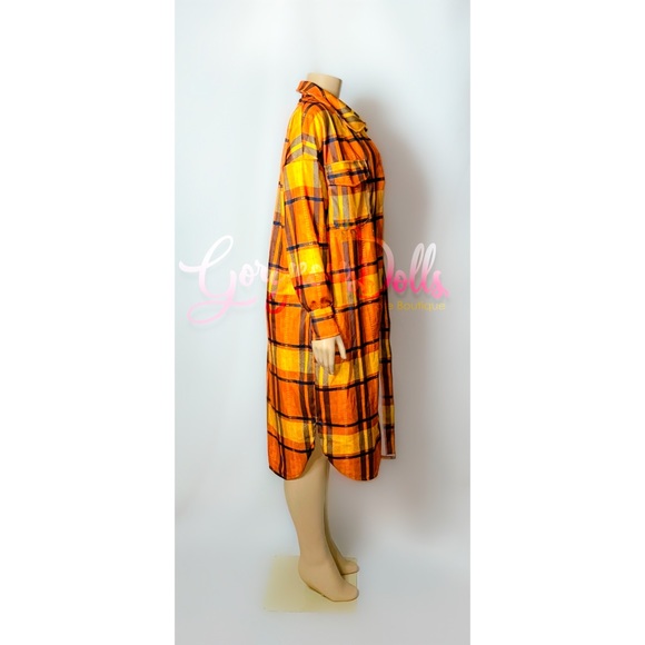 Gorgeous Dolls Plaid Oversize Shacket - Picture 3 of 4